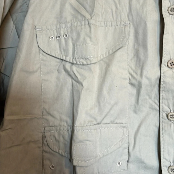 Columbia PFG men’s tan 100% cotton button down shirt size large - Picture 4 of 9